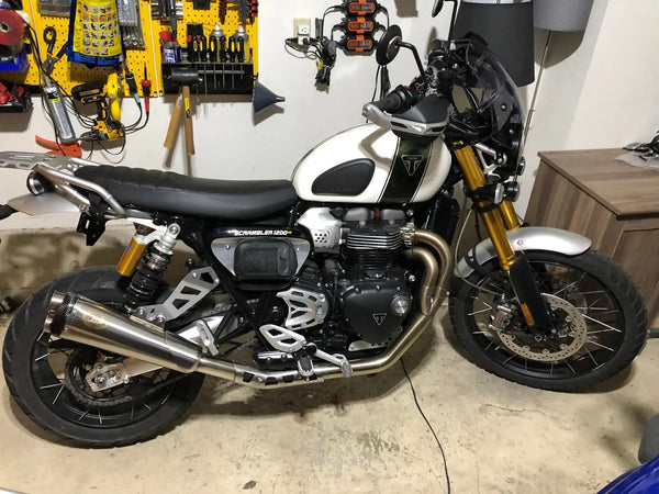 ZARD Exhaust Low Mount Full System Triumph Scrambler 1200 2019-2023