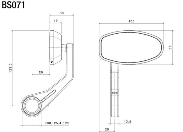RIZOMA Rearview mirror "Reverse Retro" BS071A 2