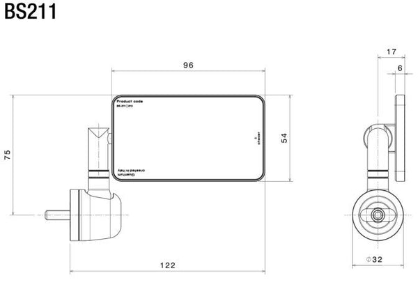 RIZOMA Rearview mirror QUANTUM END BS211A 2