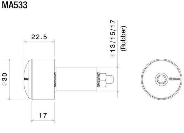 RIZOMA Bar ends MA533G 2