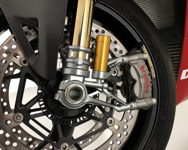MOTOCORSE Pressurized Ohlins Front Forks 100mm GP Style Radial Mount Kit | 102130147