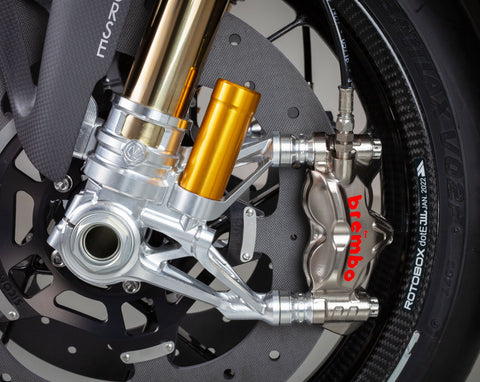 MOTOCORSE Pressurized Ohlins Front Forks 108mm GP Style Radial Mount Kit | 102130148