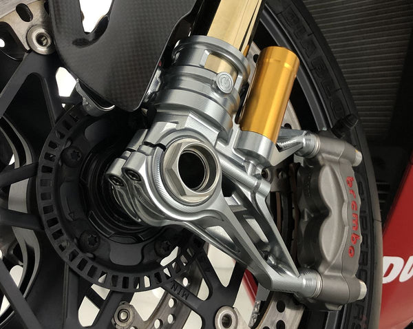 MOTOCORSE Pressurized Ohlins Front Forks 100mm GP Style Radial Mount Kit - Ducati Panigale V4 2025 | 102130177