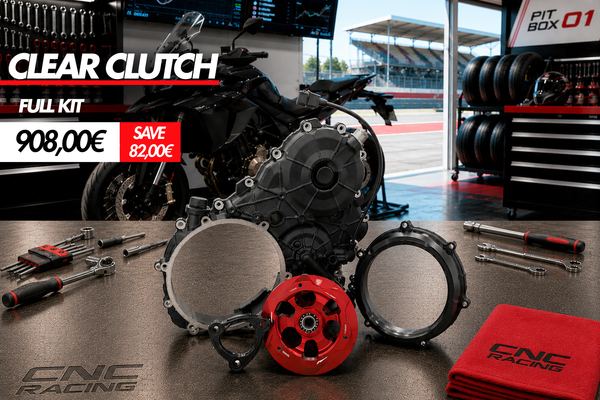 CNC RACING | Clear Clutch cover Kit for Ducati Multistrada V4