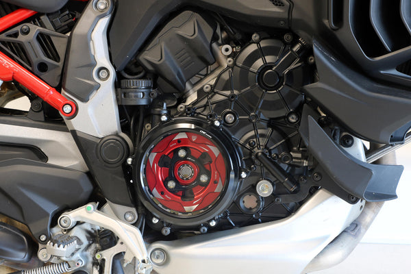 CNC RACING | Clear Clutch cover Kit for Ducati Multistrada V4 image 2