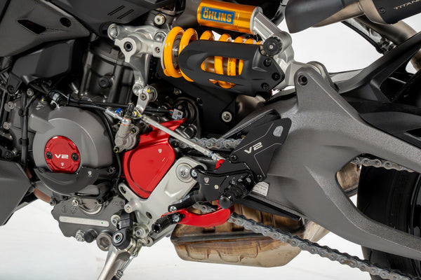 CNC RACING | Adjustable Rearsets Ducati Streetfighter V2 MY2025 image 3