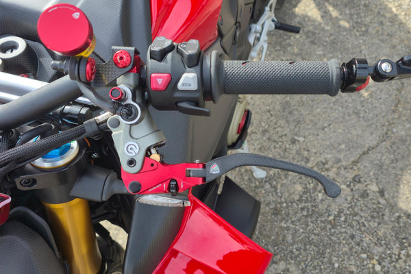 CNC RACING | Clutch Lever Race EVO Folding Matt Carbon for Brembo semi-radial master cylinders image 4