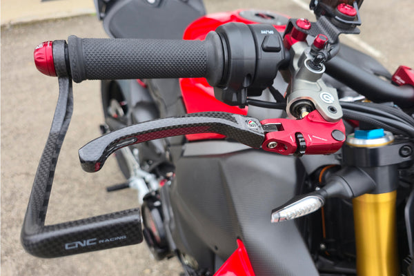 CNC RACING | Brake Lever RACE EVO Folding Glossy Carbon For Brembo Semi-radial Master Cylinders image 2