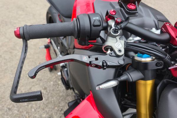 CNC RACING | Brake Lever RACE EVO Folding Glossy Carbon For Brembo Semi-radial Master Cylinders image 4