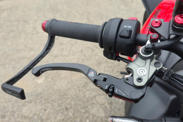 CNC RACING | Brake Lever RACE EVO Folding Matt Carbon for Brembo Semi-Radial Master Cylinders image 5