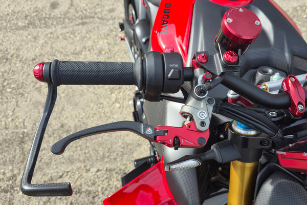 CNC RACING | Brake Lever RACE EVO Folding Matt Carbon for Brembo Semi-Radial Master Cylinders image 13