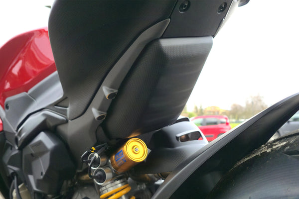 CNC RACING | Carbon Fiber Lower Fuel Tank Protection for Ducati Panigale V4 and Streetfighter V4 MY 2025 image 3