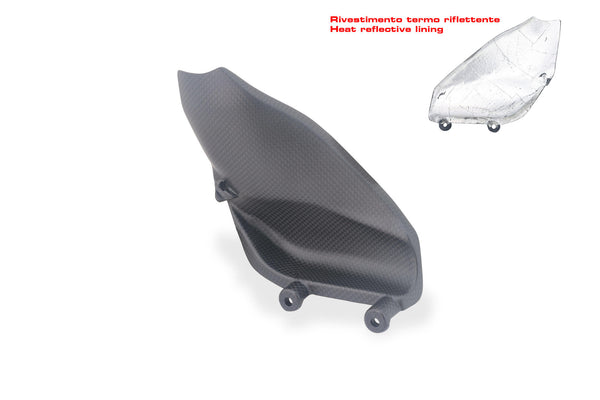 CNC RACING | Carbon Fiber Brake-Side Footpeg Heat Shield for Akrapovič Racing Exhaust – Ducati Panigale V4 2025 image 2