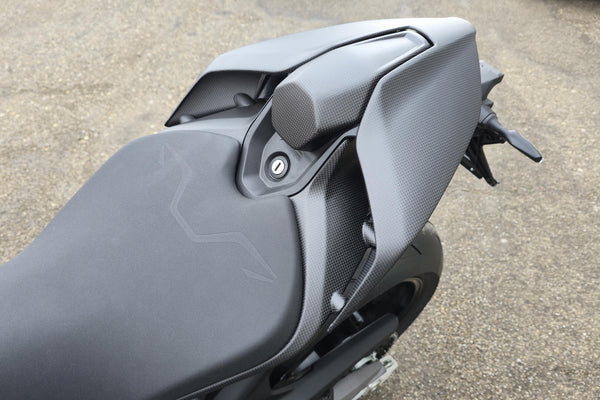 CNC RACING | Carbon Fiber Rider Backrest / Rear Seat Pad for Ducati Panigale V4 and Streetfighter V4 MY2025 image 3
