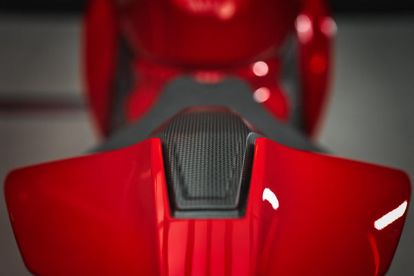 CNC RACING | Carbon Fiber Rider Backrest / Rear Seat Pad for Ducati Panigale V4 and Streetfighter V4 MY2025 image 10