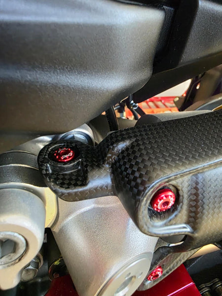 CNC RACING | Rear shock-absorber guard in carbon for Ducati Multistrada V2 MY2025 image 6
