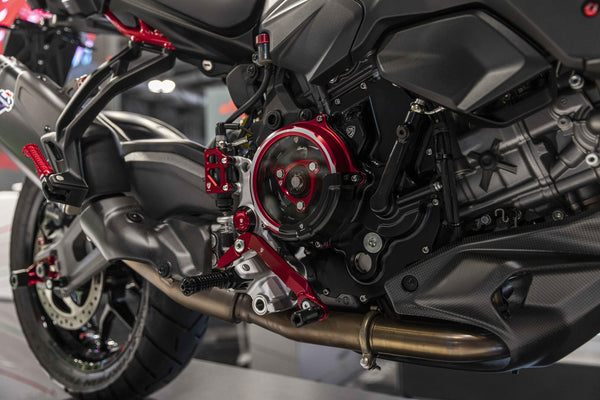 CNC RACING | Exhaust pipe heat guard in carbon for Ducati Multistrada V2 MY2025 image 4