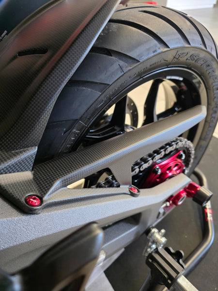 CNC RACING | Upper chain guard in carbon for Ducati Multistrada V2 MY2025 image 6