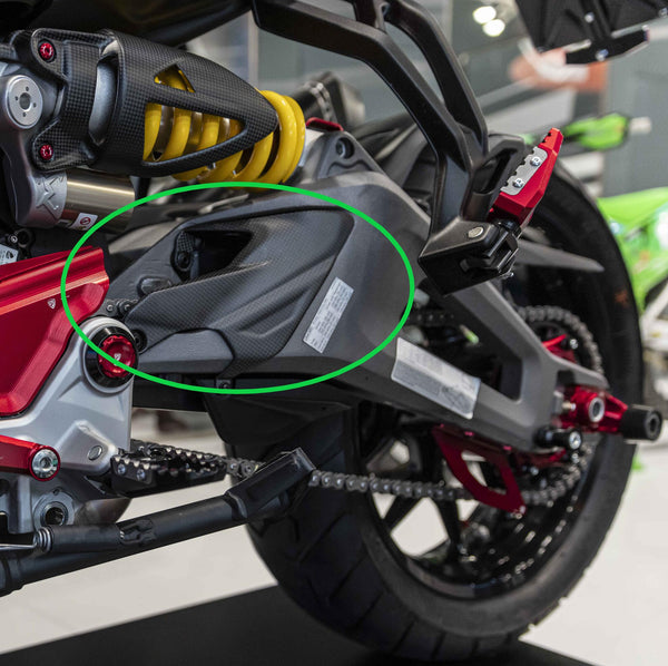 CNC RACING | Swingarm cover in carbon for Ducati Multistrada V2 MY2025 image 2