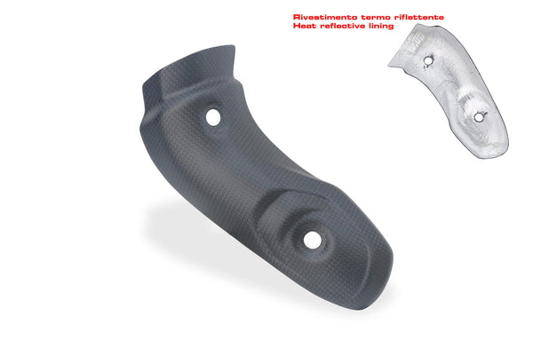 CNC RACING | Exhaust lower pipes heat guard in carbon for Ducati Multistrada V4 MY2025 image 2