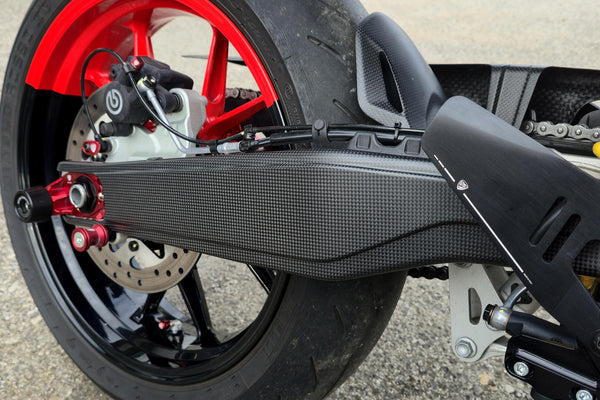 CNC RACING | Swingarm Cover for Ducati Hypermotard 698 Mono - Carbon image 3