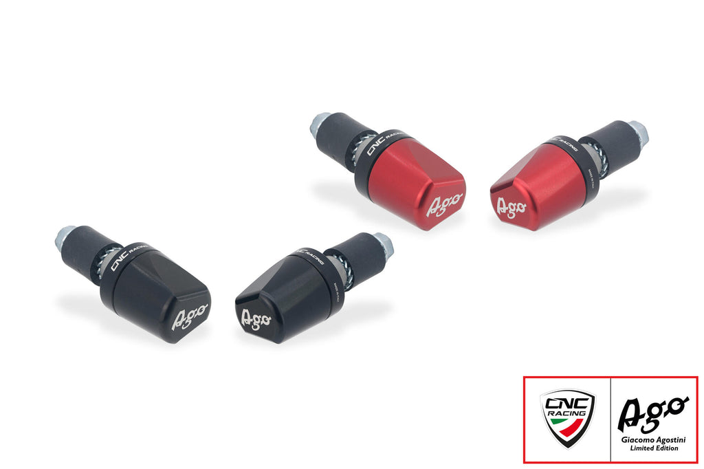 CNC RACING | Handlebar ends LOOK - Giacomo Agostini Limited Edition