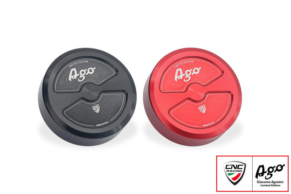 CNC RACING | Brake or clutch fluid reservoir cap M52x4 - Giacomo Agostini Limited Edition 1