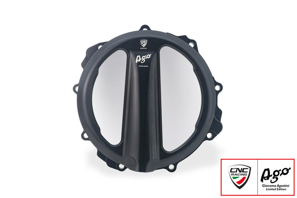 CNC RACING | Clear clutch cover MV Agusta - cable control - Giacomo Agostini Limited Edition 3
