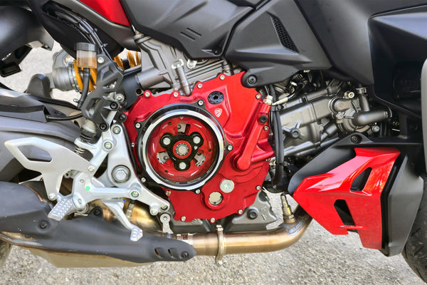 CNC RACING | Clear clutch cover Ducati Multistrada V2 - Panigale V2 - Streetfighter V2  MY2025 2