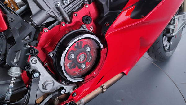 CNC RACING | Clear clutch cover Ducati Multistrada V2 - Panigale V2 - Streetfighter V2  MY2025 9