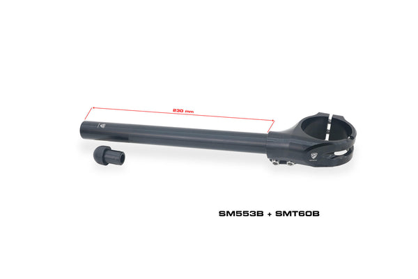 CNC RACING | Clip-on clamps kit  Ø 53 mm – offset 26 mm – angle 7° 5