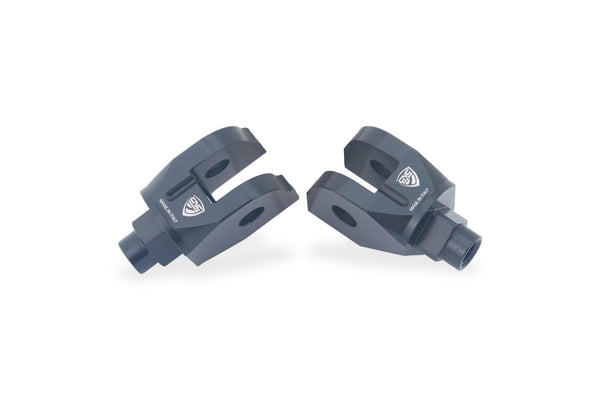 CNC RACING | Footpegs kit passenger - adapters for Ducati Multistrada V2 MY2025 and Hypermotard V2 MY2026 1