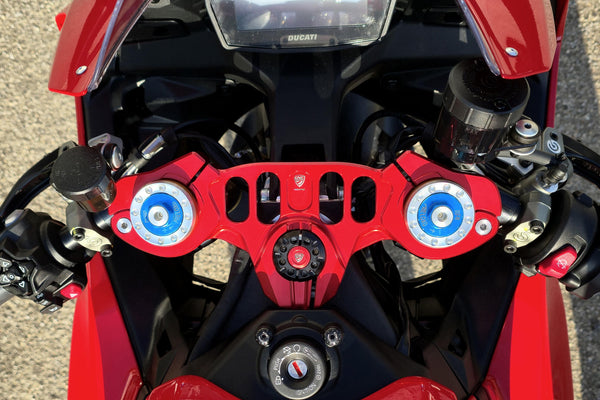 CNC RACING | Steering Clamp Kit for Ducati Panigale V2 MY2025 - For use with PST24 Top Yoke 4