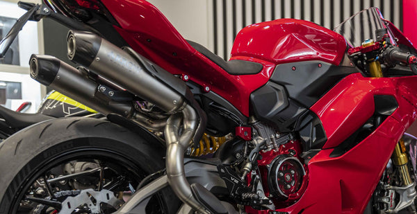 CNC RACING | Hole Cover Plates & Tie-Down Strap Supports for Ducati Panigale V2 and Streetfighter V2 MY2025 2