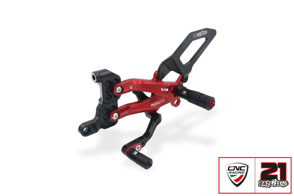 CNC RACING | Adjustable rear sets Ducati Panigale V4 series for V4,V4 S and V4 Speciale - Troy Bayliss Limited Edition 3