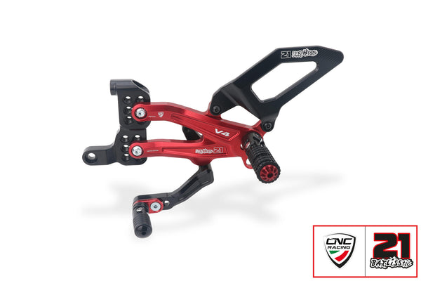 CNC RACING | Adjustable rear sets Ducati Panigale V4 series for V4,V4 S and V4 Speciale - Troy Bayliss Limited Edition 6