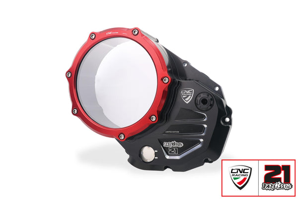 CNC RACING | Clear cover oil bath clutch Ducati - Troy Bayliss Limited Edition 2