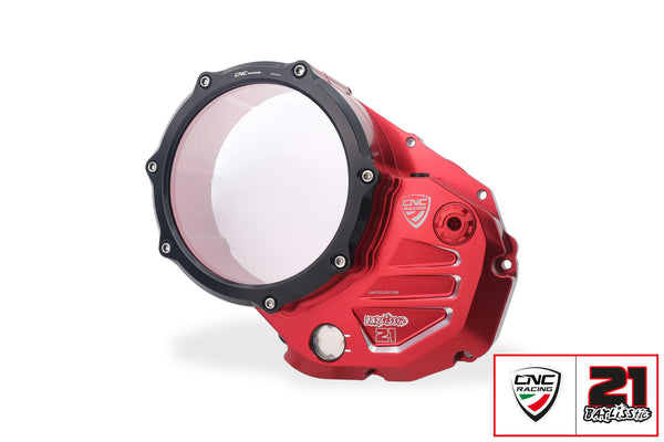 CNC RACING | Clear cover oil bath clutch Ducati - Troy Bayliss Limited Edition 3