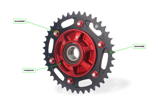 CNC RACING | Ring gear T40 P520 Ducati –  MTS V2 2025 Billet Ergal,Hard-Anodized 2