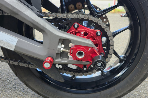 CNC RACING | Rear Sprocket Flange Cover for Ducati Multistrada V2 (MY2025) – Plug & Play Upgrade 4