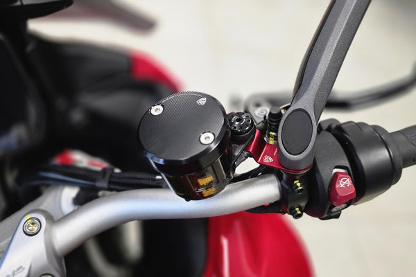 CNC RACING | Bracket kit for clutch and brake fluid tank Ducati Multistrada V4 - Multistrada V2 MY 2025 3