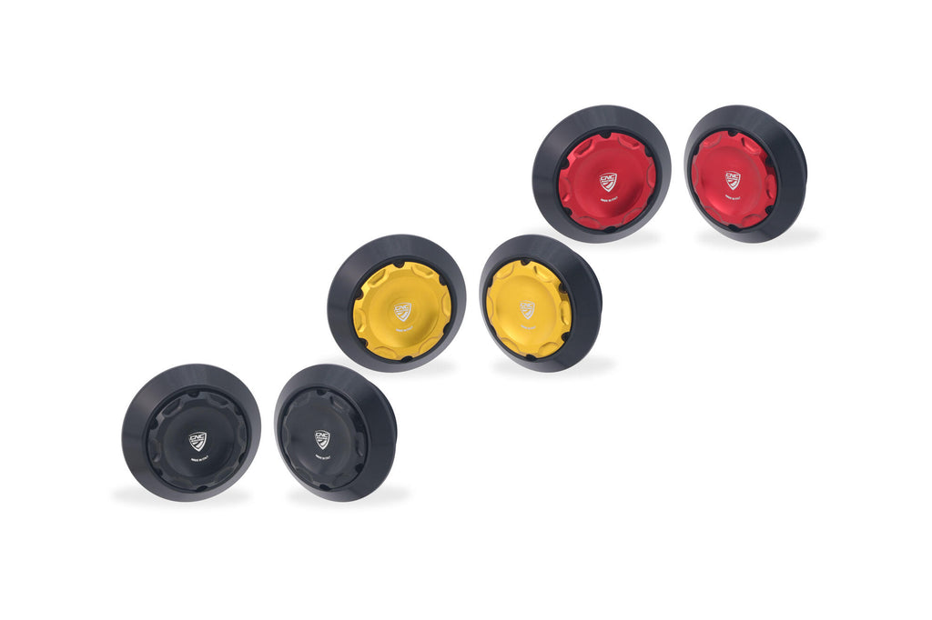 CNC RACING | Central bolt caps kit for OEM rearsets Ducati Multistrada V2 MY2025 and Hypermotard V2 MY2026 1