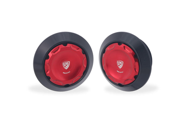 CNC RACING | Central bolt caps kit for OEM rearsets Ducati Multistrada V2 MY2025 and Hypermotard V2 MY2026 6