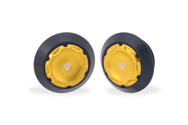 CNC RACING | Central bolt caps kit for OEM rearsets Ducati Multistrada V2 MY2025 and Hypermotard V2 MY2026 5