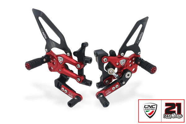 CNC RACING | Adjustable rearsets RPS Ducati SBK Panigale - Troy Bayliss Limited Edition 1