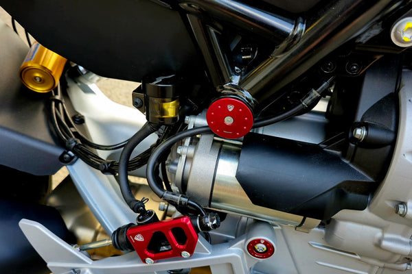 CNC RACING | Frame caps kit Moto Guzzi V100 Mandello 2