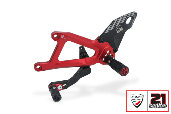CNC RACING | Adjustable rearsets Ducati Panigale V4 - Troy Bayliss Limited Edition 2