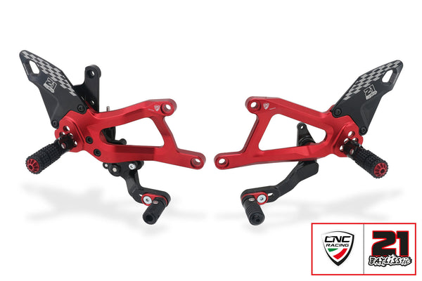 CNC RACING | Adjustable rearsets Ducati Panigale V4 - Troy Bayliss Limited Edition 1