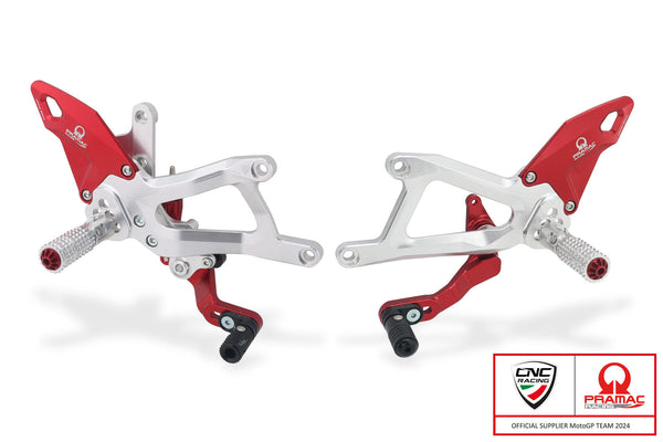 CNC RACING | Adjustable rearsets Ducati Panigale V4 - Pramac Racing Limited Edition 1