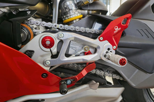 CNC RACING | Adjustable rearsets Ducati Panigale V4 - Pramac Racing Limited Edition 3